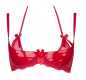 Preview: AXAMI Bügel BH 20025 rot Plus Size V-8721PS