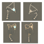 Preview: SYLVIE MONTHULE Körperschmuck für Herren BH124 BH125 in 4 Varianten