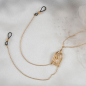 Preview: SYLVIE MONTHULE Halskette / Brustschmuck COS76 gold  "Bird" COS77 silber