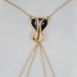Preview: SYLVIE MONTHULE Halskette / Brustschmuck COS94 KOBRA gold