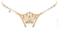 Preview: LUCKY CHEEKS Sonderpreis Luxury String QUEEN OF LOVE Gold - LC161QLG_gold Gr. XS