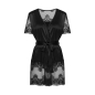Preview: OBSESSIVE 21148 Peignoir / Kimono MADERRIS schwarz XS - XXL