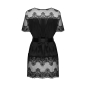 Preview: OBSESSIVE 21148 Peignoir / Kimono MADERRIS schwarz XS - XXL