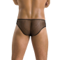 Preview: PASSION 035 Slip Lederoptik und Mesh S-XXXL schwarz PM10026