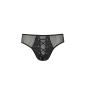 Preview: PASSION 035 Slip Lederoptik und Mesh S-XXXL schwarz PM10026