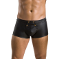 Preview: PASSION 050 Short / Pant Lederoptik mit Druckknöpfen