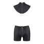 Preview: PASSION 051 Set Short / Pant und Kragen S-XXXL schwarz PM10032