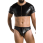 Preview: PASSION 057 Set String und Top S-XXXL schwarz PM10021