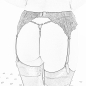 Preview: SYLVIE MONTHULE Schmuckstring ST181 "Butterfly" Gr. M silber / blau