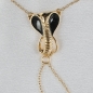 Preview: SYLVIE MONTHULE Schmuckstring ST188 "KOBRA" Gr. M gold