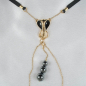 Preview: SYLVIE MONTHULE Schmuckstring ST188 "KOBRA" Gr. M gold