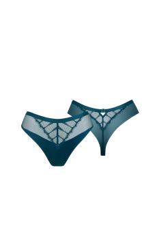 LISCA 012363 LOVELACE Brasilslip mit Spitze 36, 44 blue emerald BE