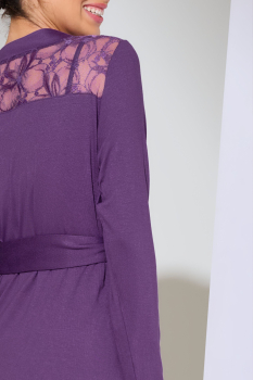 Preview: LISCA Gr. M SONDERPREIS 023456 PATRICIA Morgenmantel ultra violet V2