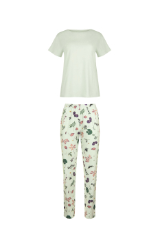 LISCA 023458 POMPEYA Pyjama / Schlafanzug S-XXL spring flowers SF