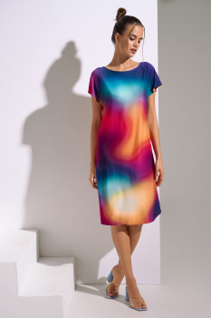 LISCA 049554 OLYMPIA Sommerkleid / Strandkleid Gr. S rainbow RB