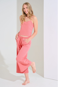 LISCA 063486 FREELY Pyjama / Schlafanzug S-L red pink RG