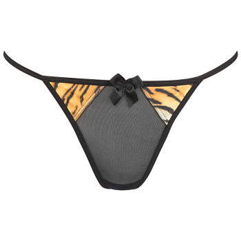 AXAMI 10192 Babydoll mit String S - XL schwarz-gold V-10029
