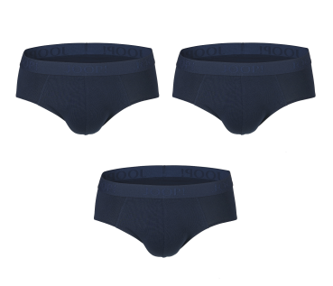 JOOP! 3er Pack 10224306 Cotton Stretch Slip dark sapphire 400