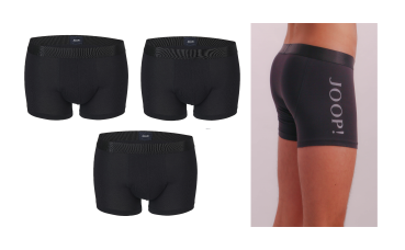 JOOP! 3er Pack 10224311 Cotton Stretch Pant/Short schwarz 001