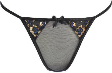 AXAMI 10270 Babydoll mit String S - XL schwarz V-10399