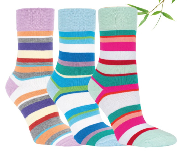 3 Paar RS. Harmony 11924 BAMBUS Ringelsocken LOLLIPOP 2 Größen