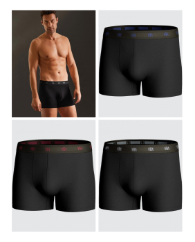 IMPETUS 3er Pack PANT Cotton Stretch 1221M03P3 schwarz