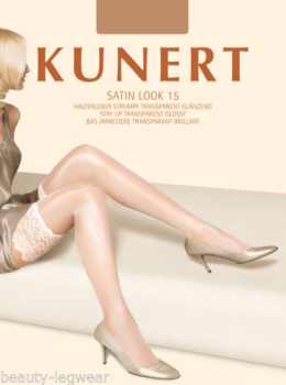 KUNERT Halterlose Strümpfe / Halterloser Strumpf SATIN LOOK 15 - 124000