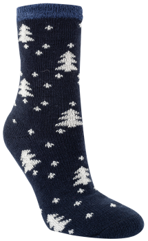 RS. Harmony 12806 Kuschelsocken "HIRSCH/TANNE" 1 Paar blau 35-38, 39-42