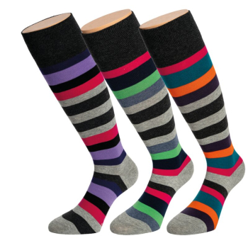 3 Paar RS. Harmony 12987 Kniestrümpfe RINGEL 35-38, 39-42