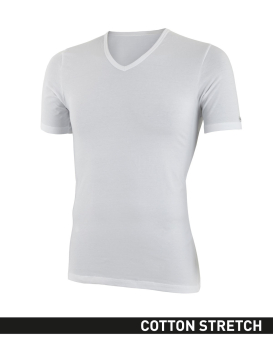 IMPETUS Cotton Stretch UNTERHEMD V-Auschnitt 1/2 Arm 1351021