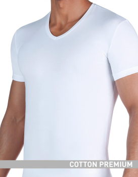 IMPETUS Cotton Premium UNTERHEMD V-Ausschnitt 1/2 Arm 1351994
