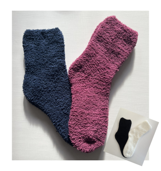 2 Paar RS. Harmony 14482 Kuschelsocken 35-38, 39-42 beere/marine, schwarz/wollweiss