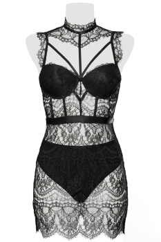 GREY VELVET 15310 Set BH Neglige Top & Slip S - XL