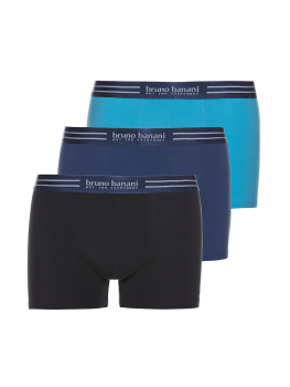 BRUNO BANANI 3er Pack Pant / Short ESSENTIAl COTTON blau 22012326-4301