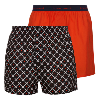 BRUNO BANANI 2er Pack Boxershorts OUTLOOK 22012331-4316 anthrazit rot