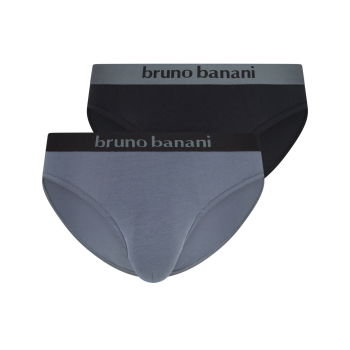 BRUNO BANANI 2er Pack Slip FLOWING S - XXXL mondgrau 3158