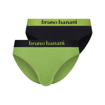 BRUNO BANANI 2er Pack Slip FLOWING S - XXXL kiwigrün 4852