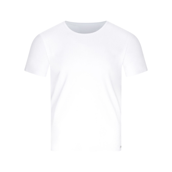 BRUNO BANANI 22042903 Unterhemd Rundhals halbarm FINE RIB schwarz / weiß