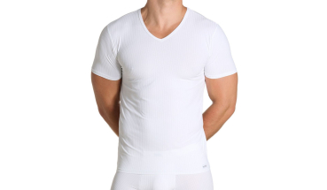 Preview: BRUNO BANANI 22072939 V-Ausschnitt Shirt ANTISTRESS schwarz / weiß / anthrazit