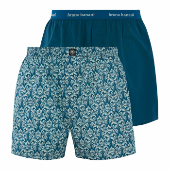 BRUNO BANANI 2er Pack Boxershorts BACKPACKER 22012368-4401 eisblau