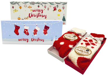 TAUBERT 242183588 KUSCHELSOCKEN X-Mas Presents Sox in Box 1 Paar