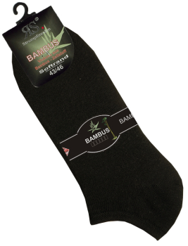 Preview: 3 Paar RS. Harmony 31072 Sneaker BAMBUS schwarz 47-50, 50-52, 52-54