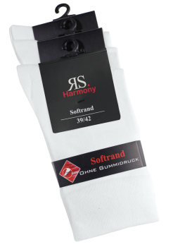 9 Paar RS. Harmony 31199 EXTRA STRUMPF "WEISS" 39-42, 43-46