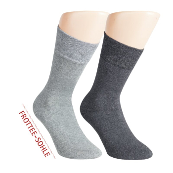 2 Paar RS. Harmony 32036 Herrenstrumpf Wellness silber 39-42, 43-46