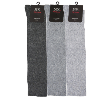 3 Paar RS. Harmony 33011 Kniestrümpfe GRAU 39-42, 43-46