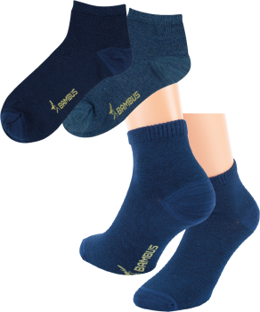 9 Paar RS. Harmony 43012 BAMBUS Kurzstrumpf 3 Größen blautöne