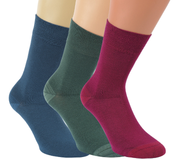 3 Paar RS. Harmony 43048 BAMBUS Strumpf 3 Größen blau grün rot