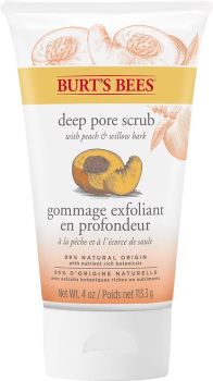 BURT'S BEES Deep Pore Scrub Peeling Peach & Willowbark 113g