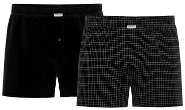 SEIDENSTICKER 51007 Boxershorts 2er Pack M - XXL schwarz 90