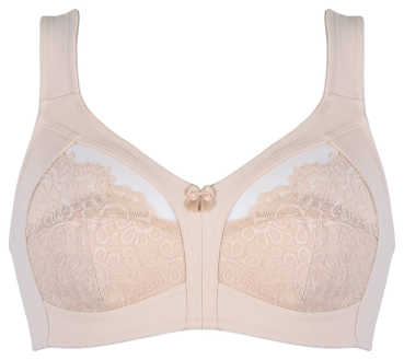 NATURANA 5515 Soft BH mit Spitze 80 - 105, B - F weiß light beige